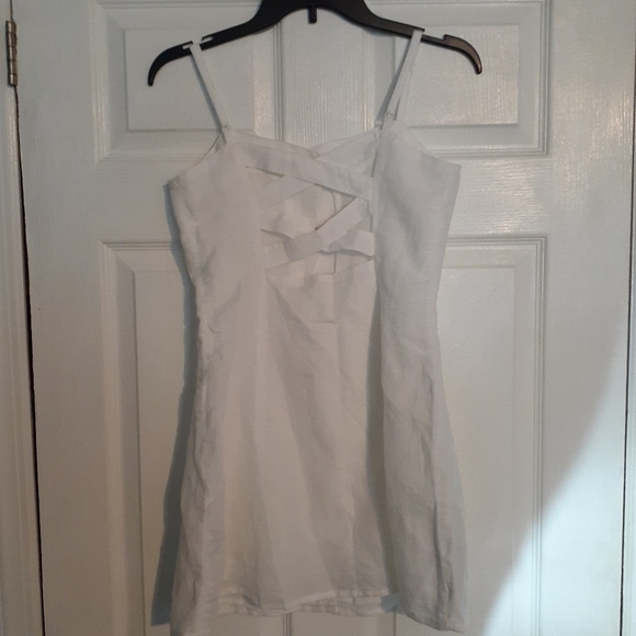 NWT Urban Outfitters White Button Down Dress - Picture 9 of 9